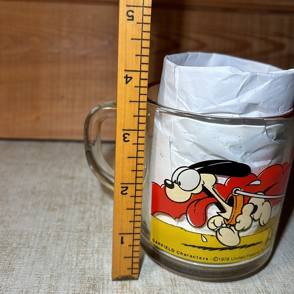 Vintage Garfield Glass Mug McDonalds 1978 - Jim Davis / Anchor Hocking - Picture 8 of 13